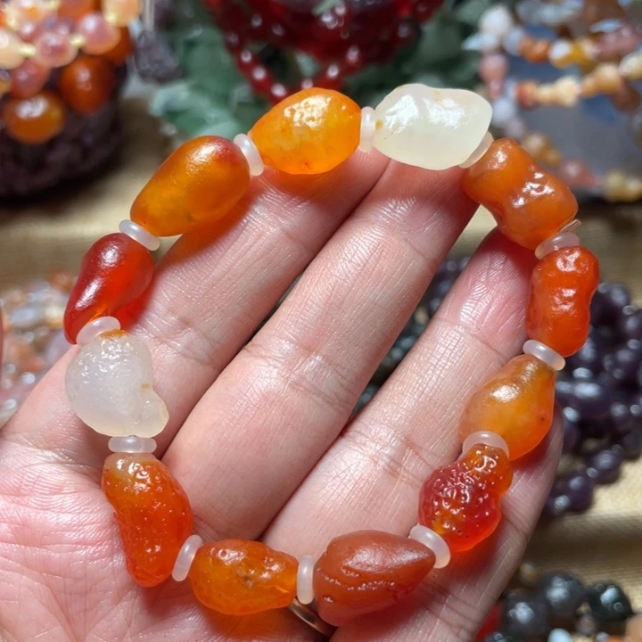 玛瑙/玉髓未镶嵌手链