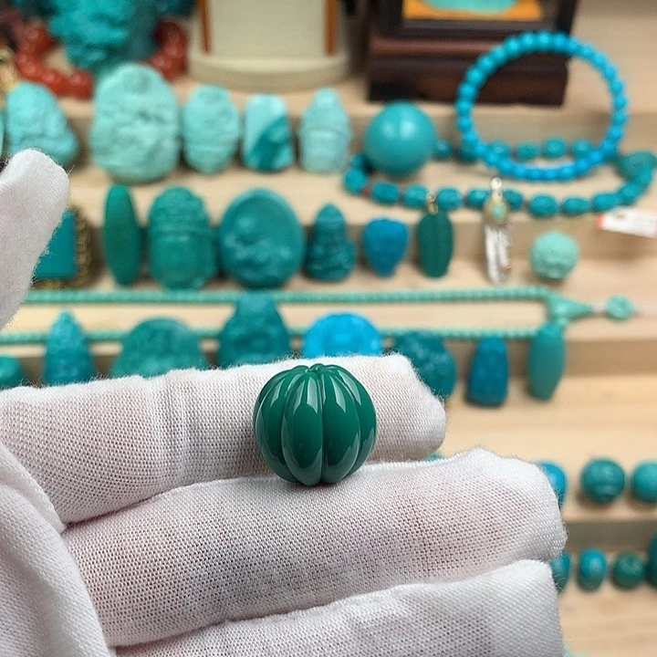 绿松石未镶嵌瓜珠