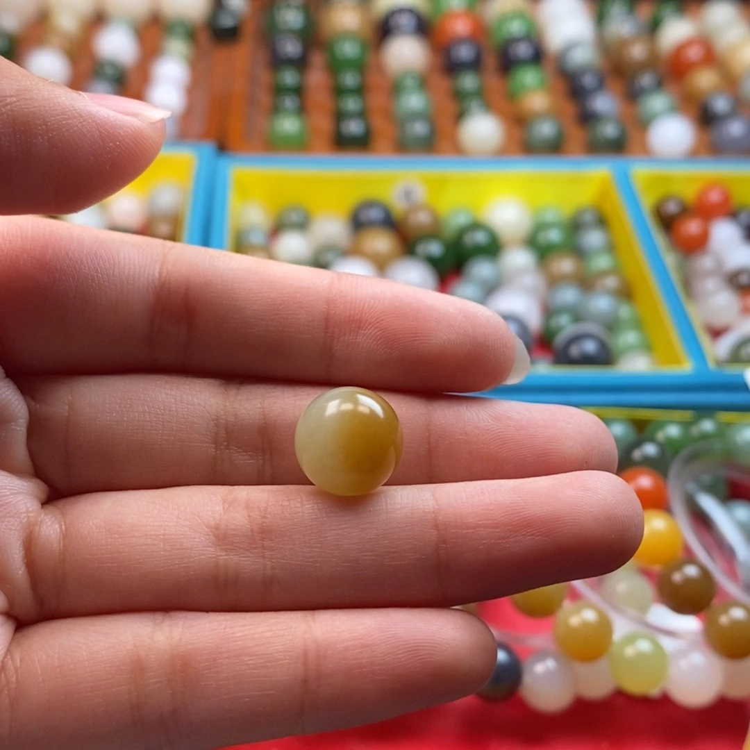 和田玉未镶嵌珠宝奇石福利糖黄口单珠z12