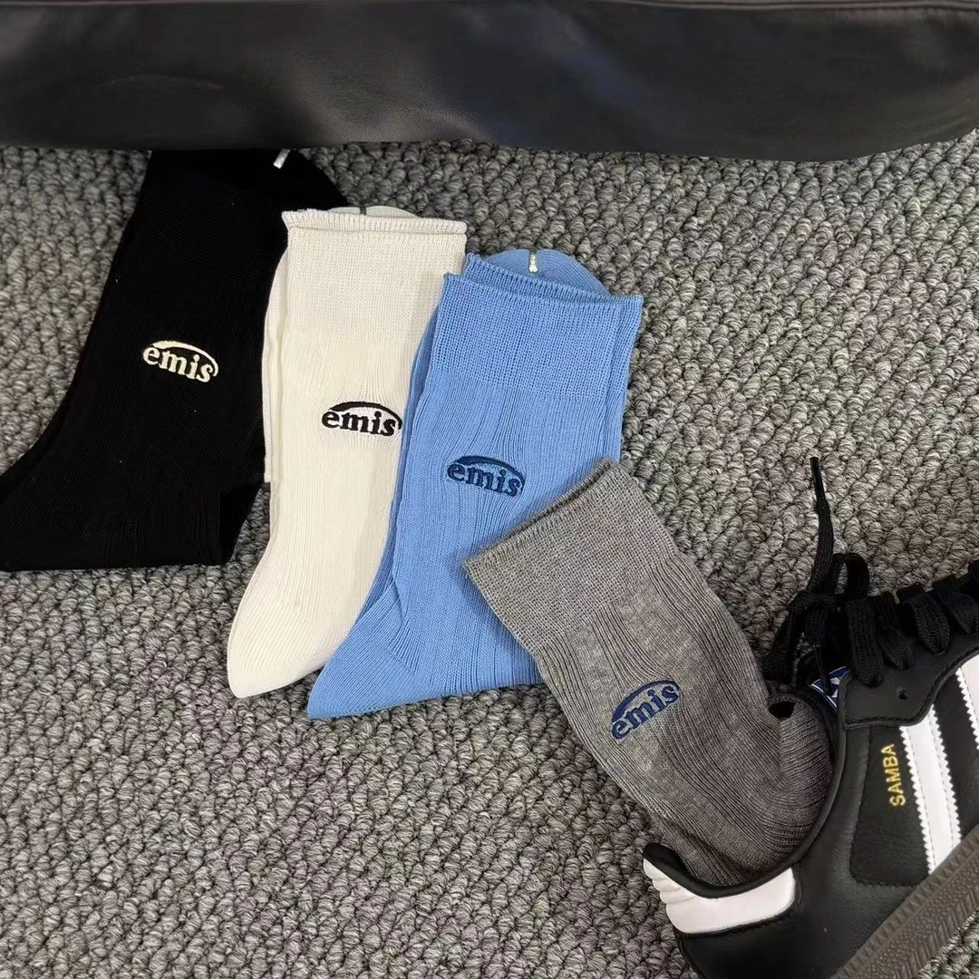 【美丁专属】蓝奶油心情双针堆堆袜-B797