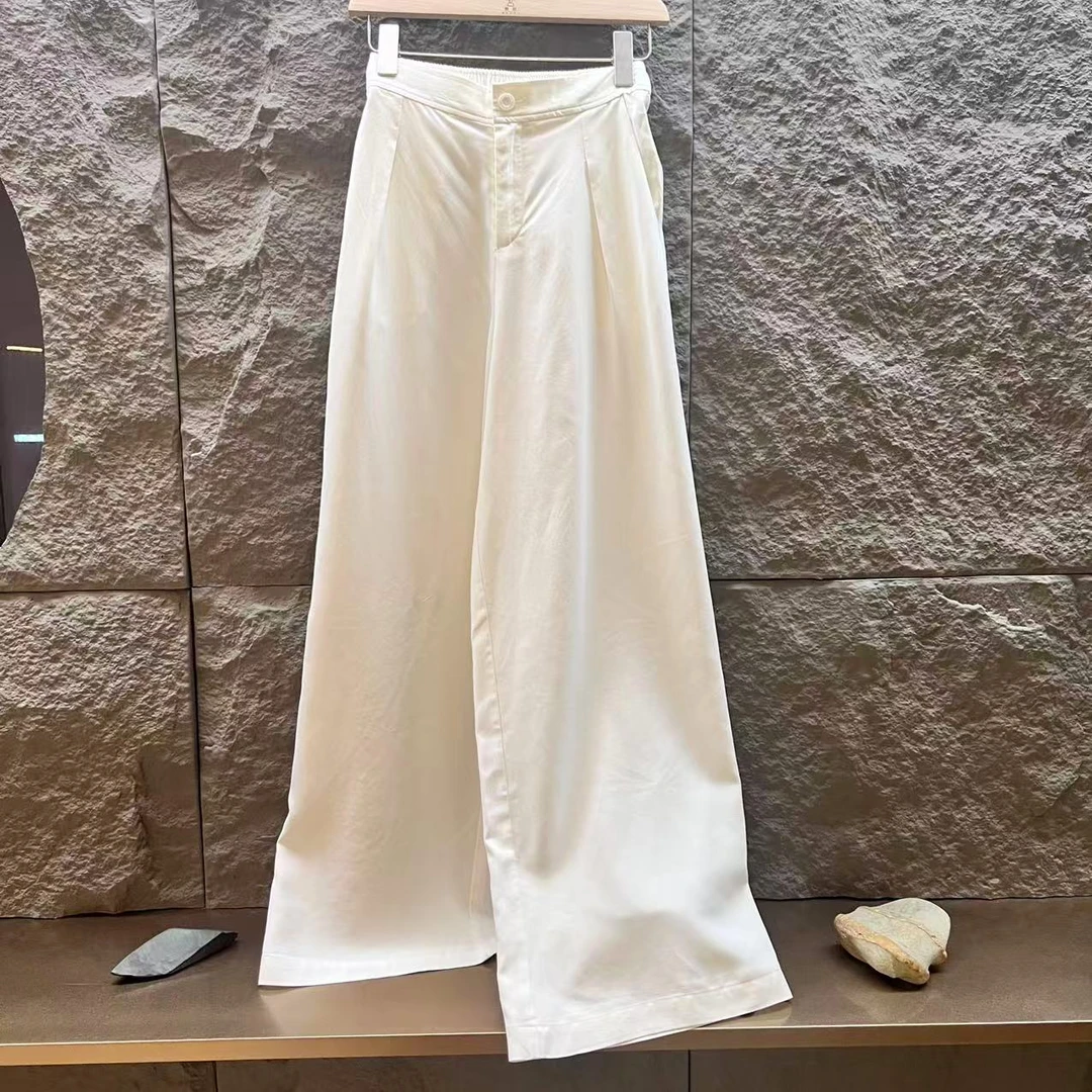 墨枝 26姆米砂洗桑蚕丝休闲裤P900A906