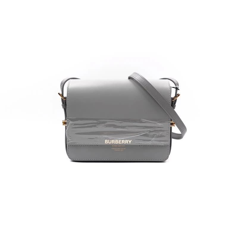 95新 BURBERRY/博柏利 格蕾丝灰色单肩包 H_ZY0000421174