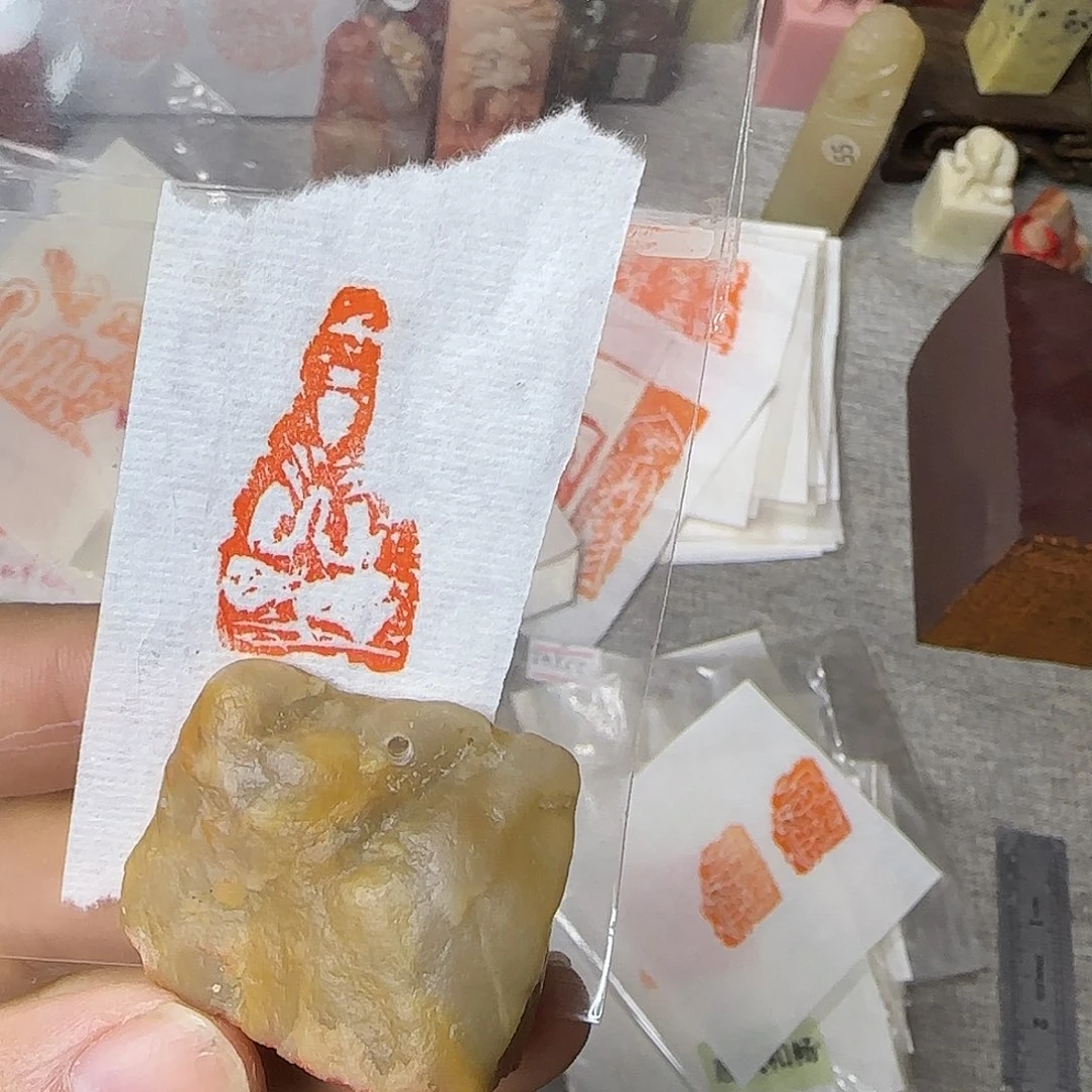 青田石印石佛像印