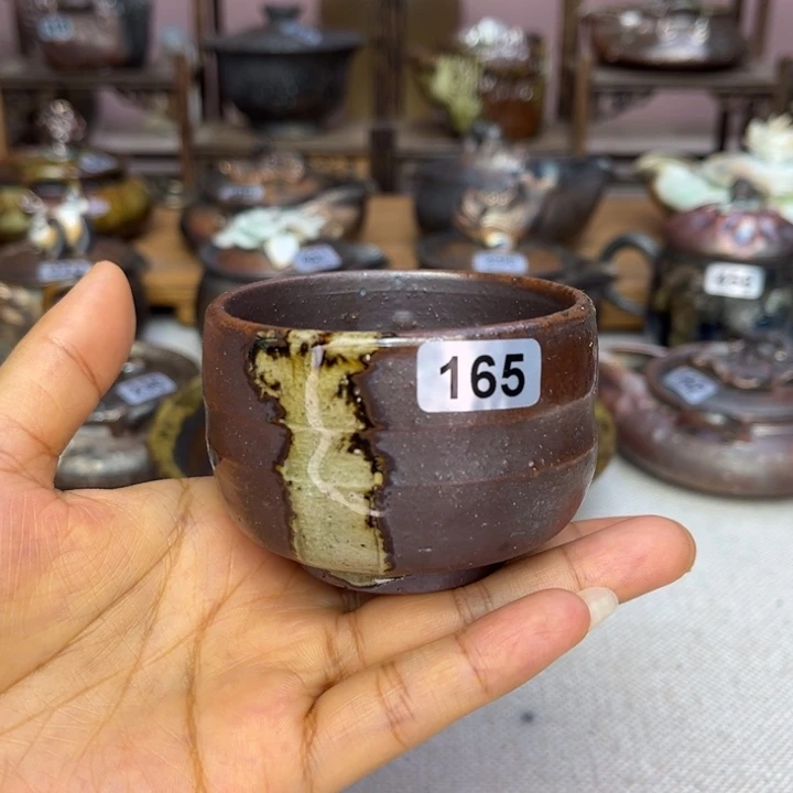 裸柴烧陶瓷手工茶器