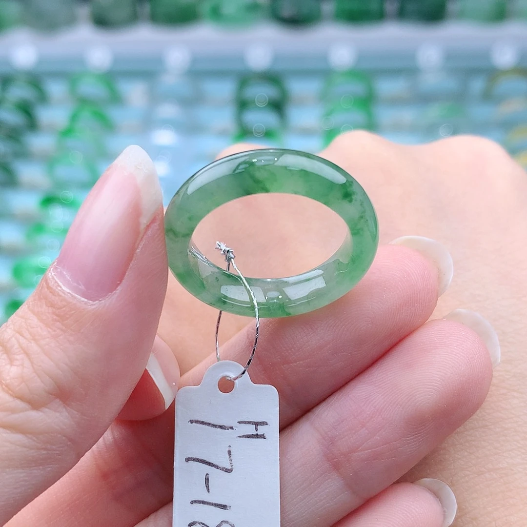 翡翠戒指未镶嵌缅甸翡翠A货