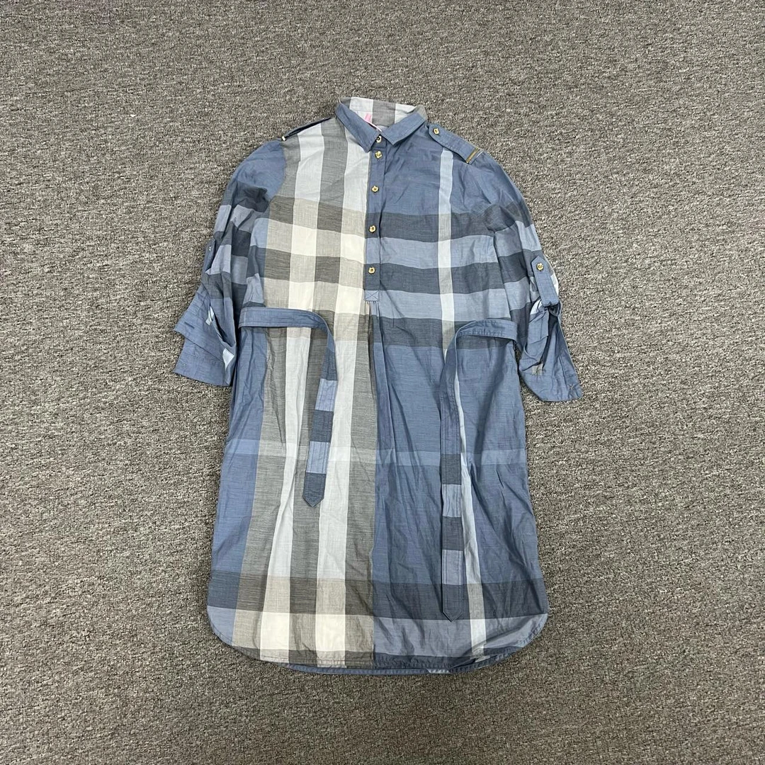 99新 BURBERRY/博柏利 Burberry 格纹连衣裙uk6