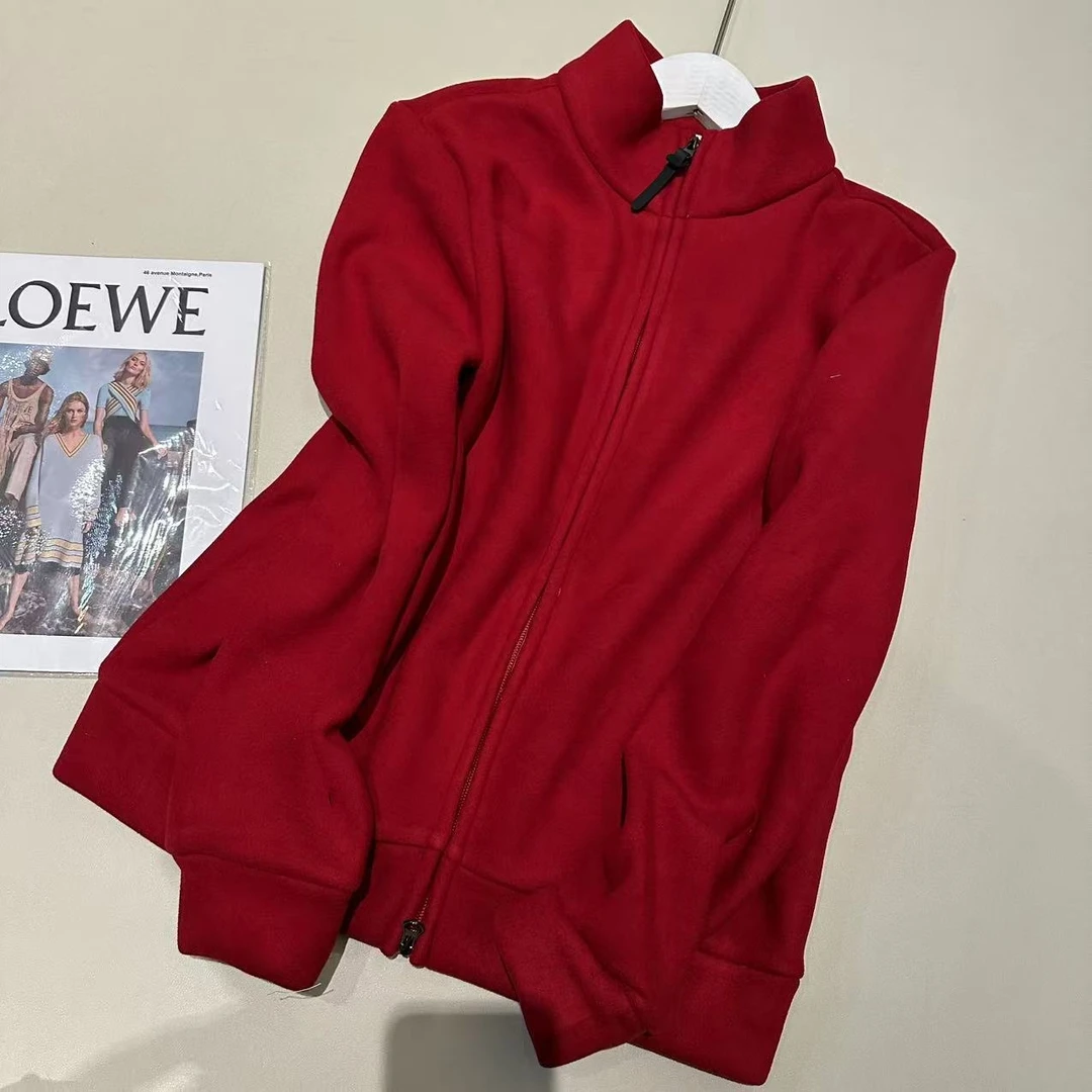 《姚家优麦汇》Y7668冬款加绒立领拉链款外套百搭时尚休闲女款