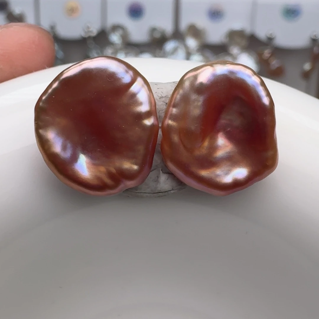 耳饰淡水珍珠银S925镶嵌