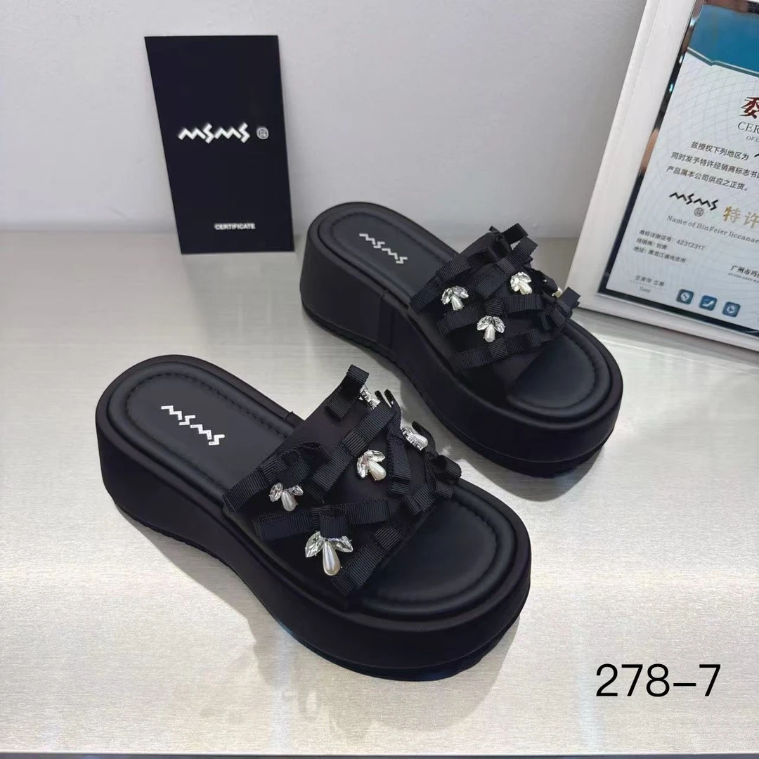玛莎玛索夏季厚底凉拖278-7时尚百搭休闲网红大王拖鞋女鞋
