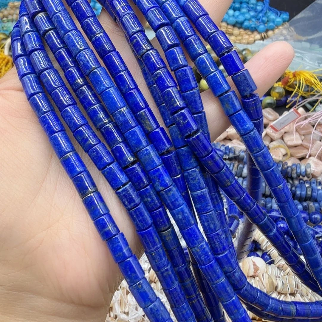 水晶未镶嵌珠宝半成品6m原矿阿富汗青金柱形