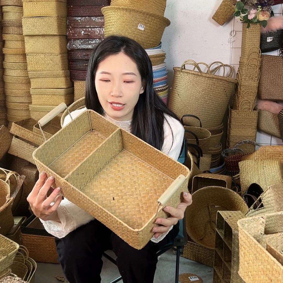 草编草编包/草编收纳盒微瑕疵