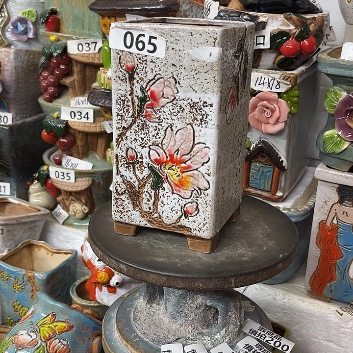 粗陶材质多肉花盆