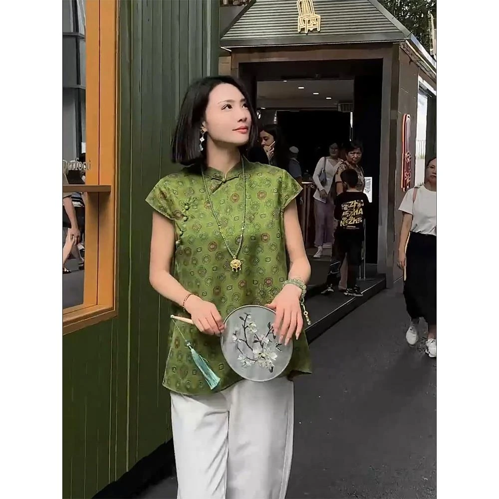 新中式女装国风上衣年轻版禅意高端精致唐装高级感小衫女2025新款