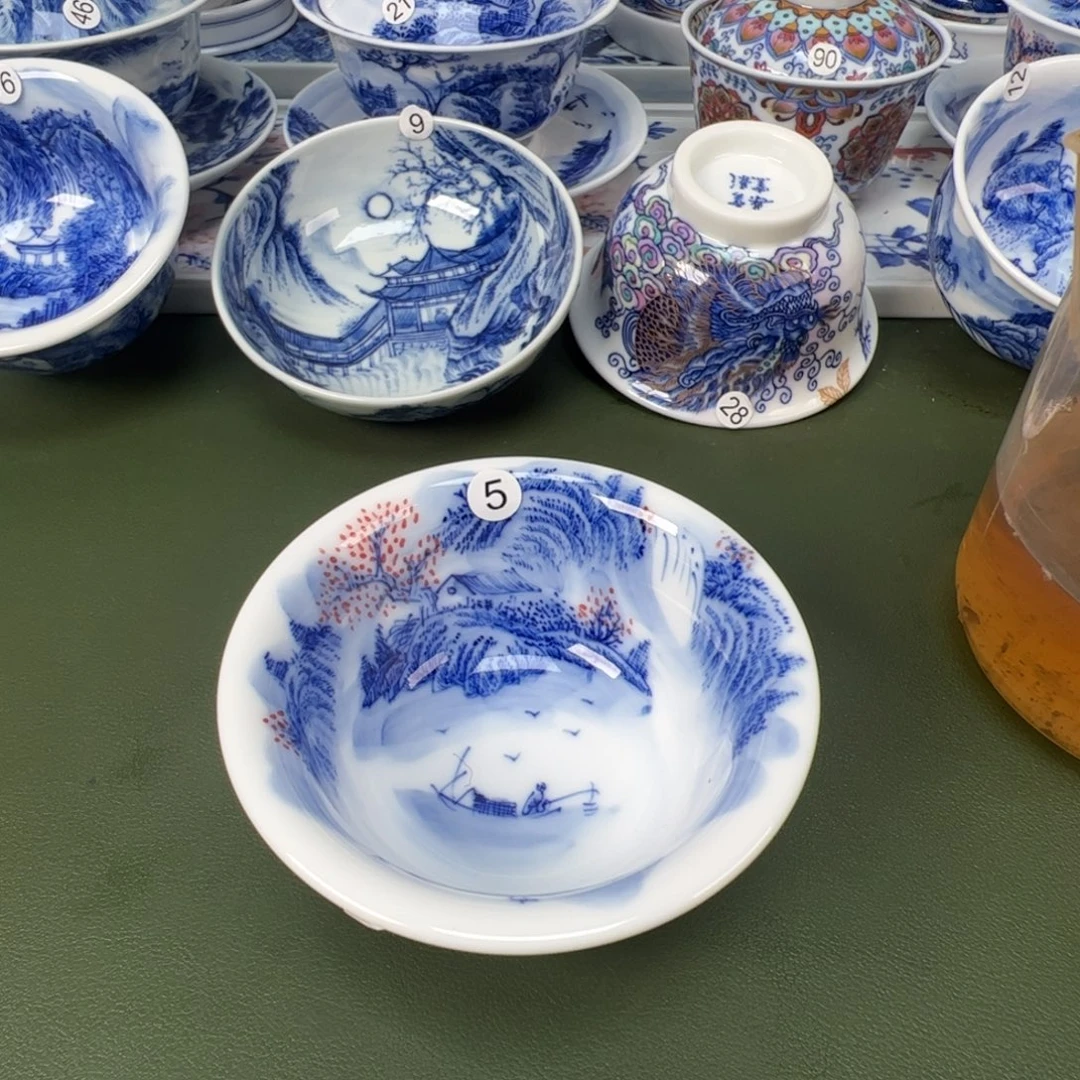 景德镇纯手工纯手绘茶具木木5