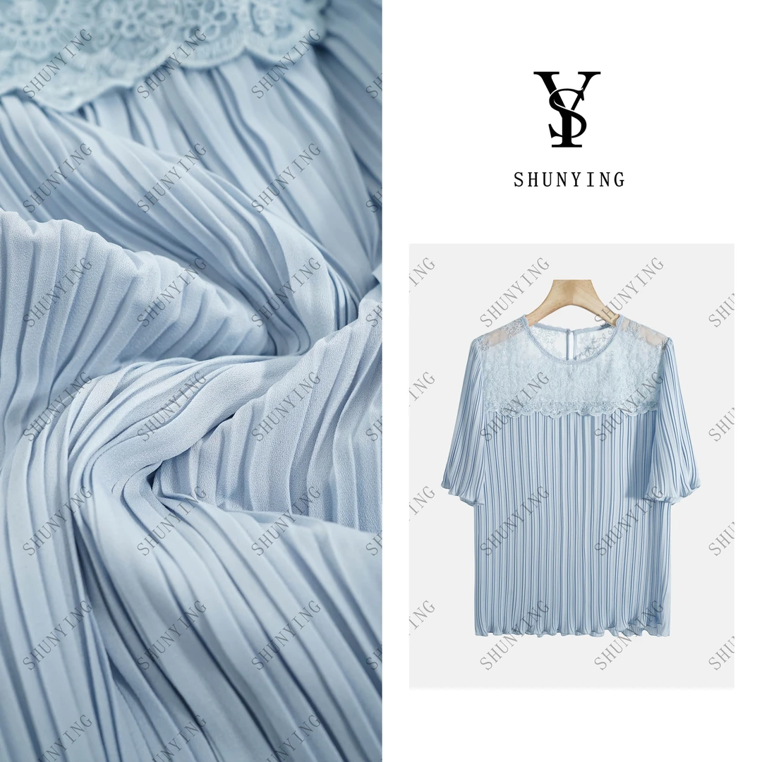 【仟娜】巨洋气减龄~洋气花边圆领镂空拼接蕾丝短袖SY72T2667