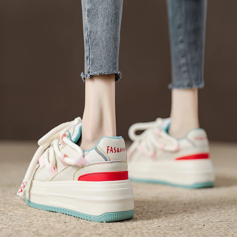 【香港专柜正品】欧洲站爆款今年流行小白鞋女款休闲板鞋内增高厚底