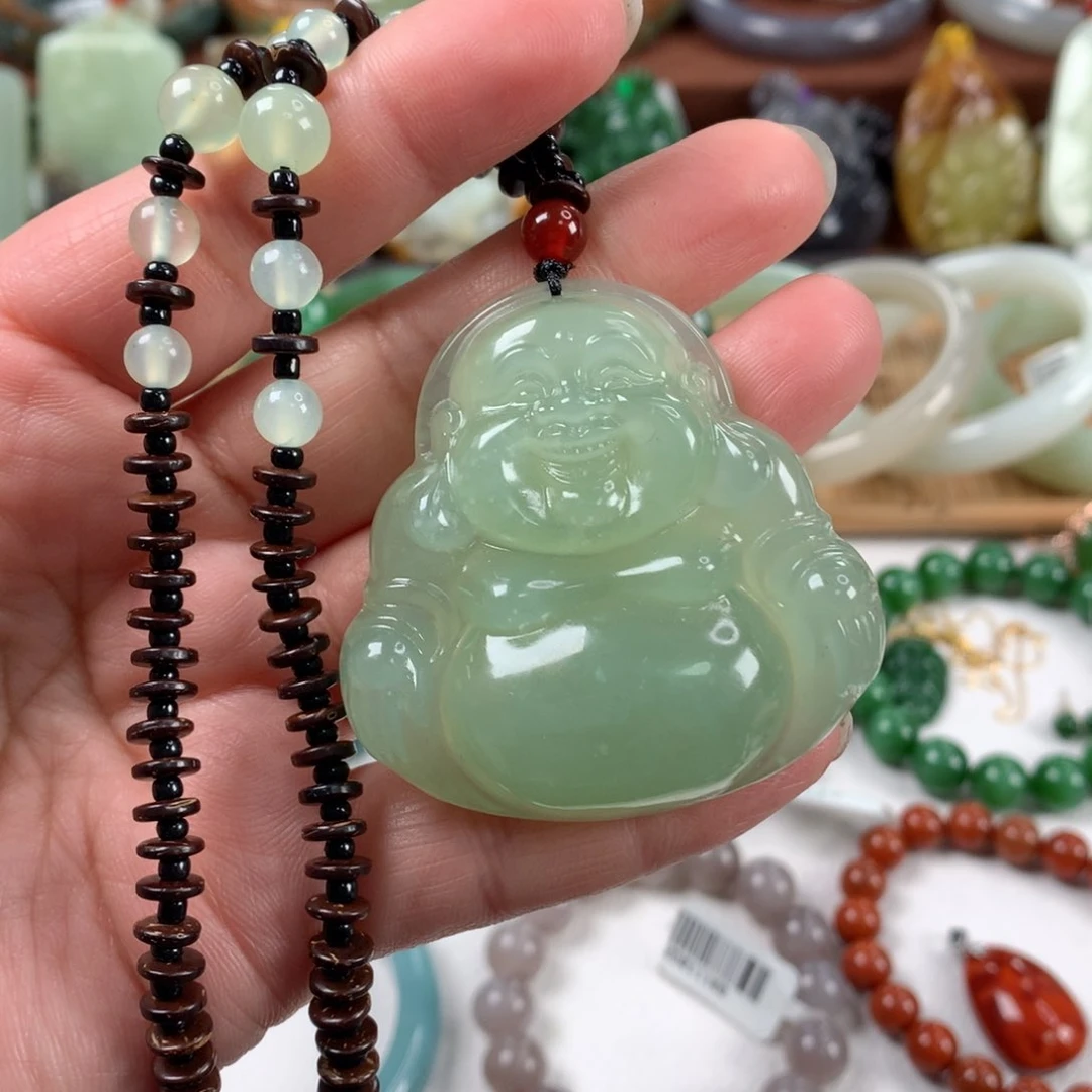 岫玉颈饰未镶嵌吊坠