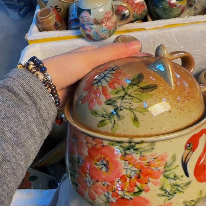 瓷片手工手绘陶瓷细微不一样