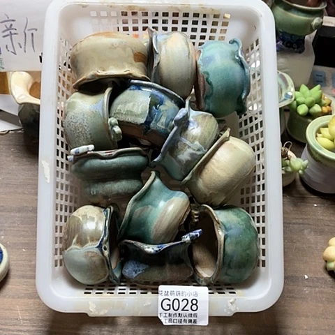 紫砂花盆028微瑕品口径5到5.5左右