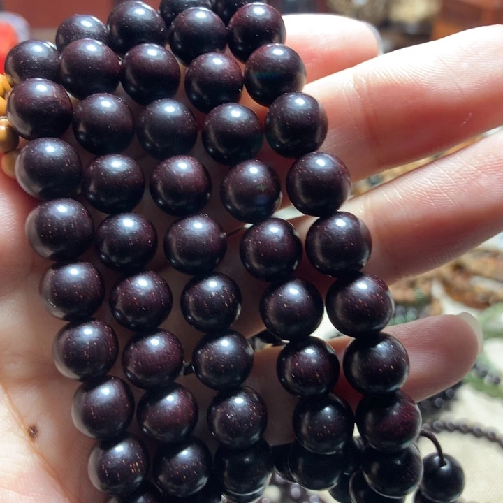 小叶紫檀手串/手链老****…8多星108颗