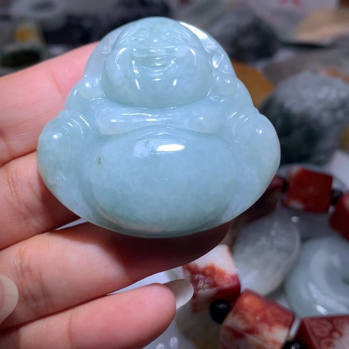翡翠未镶嵌颈饰保真天然A货翡翠