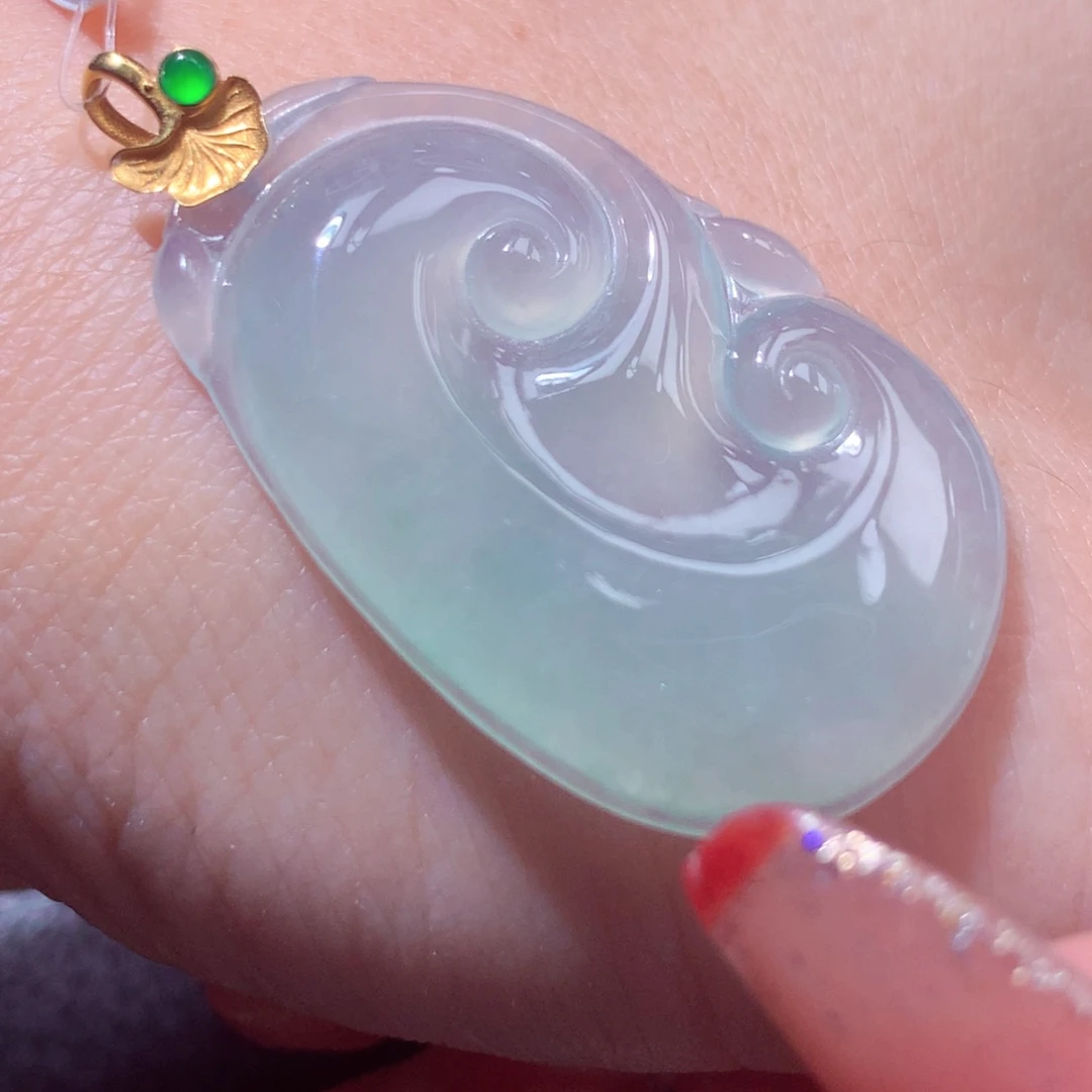 18K金镶嵌定制翡翠翡翠