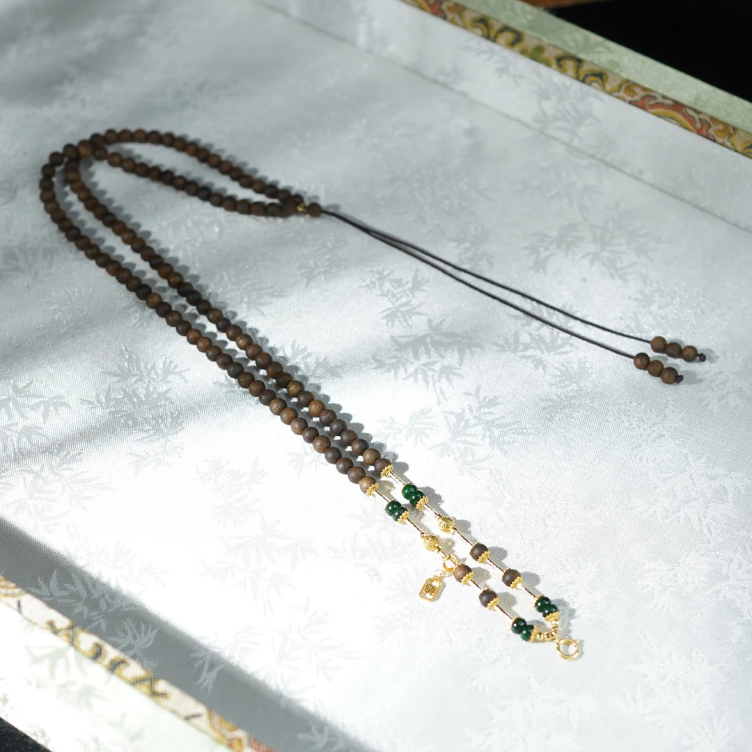 【小调皮】翡翠*毛衣链*18k金镶嵌