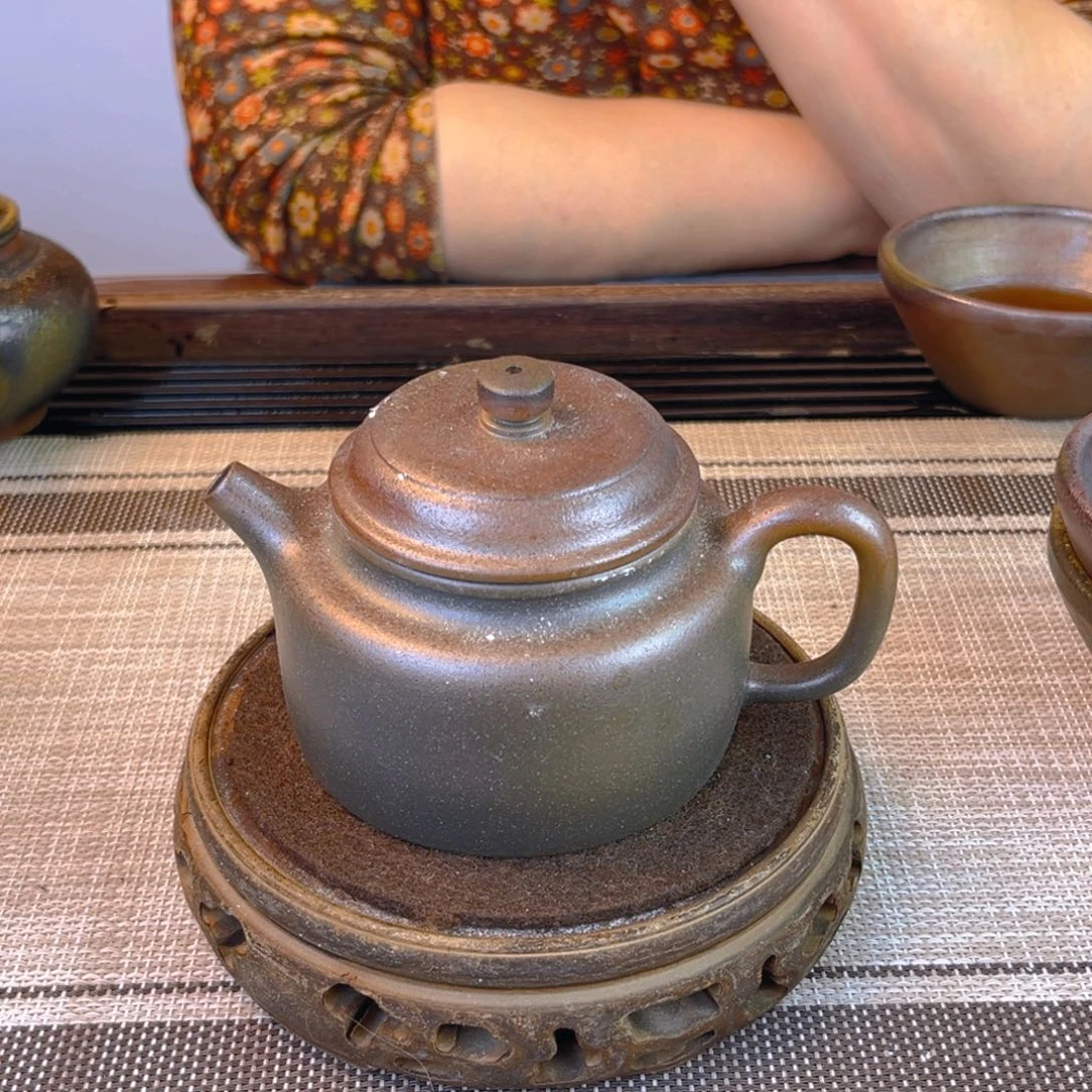 紫砂茶壶紫泥柴烧240cc