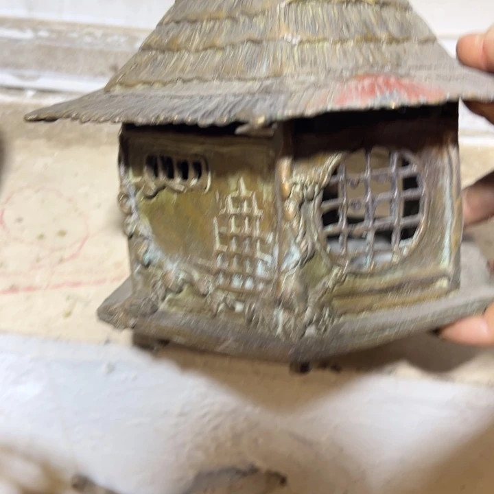 铜中古工艺品，摆件