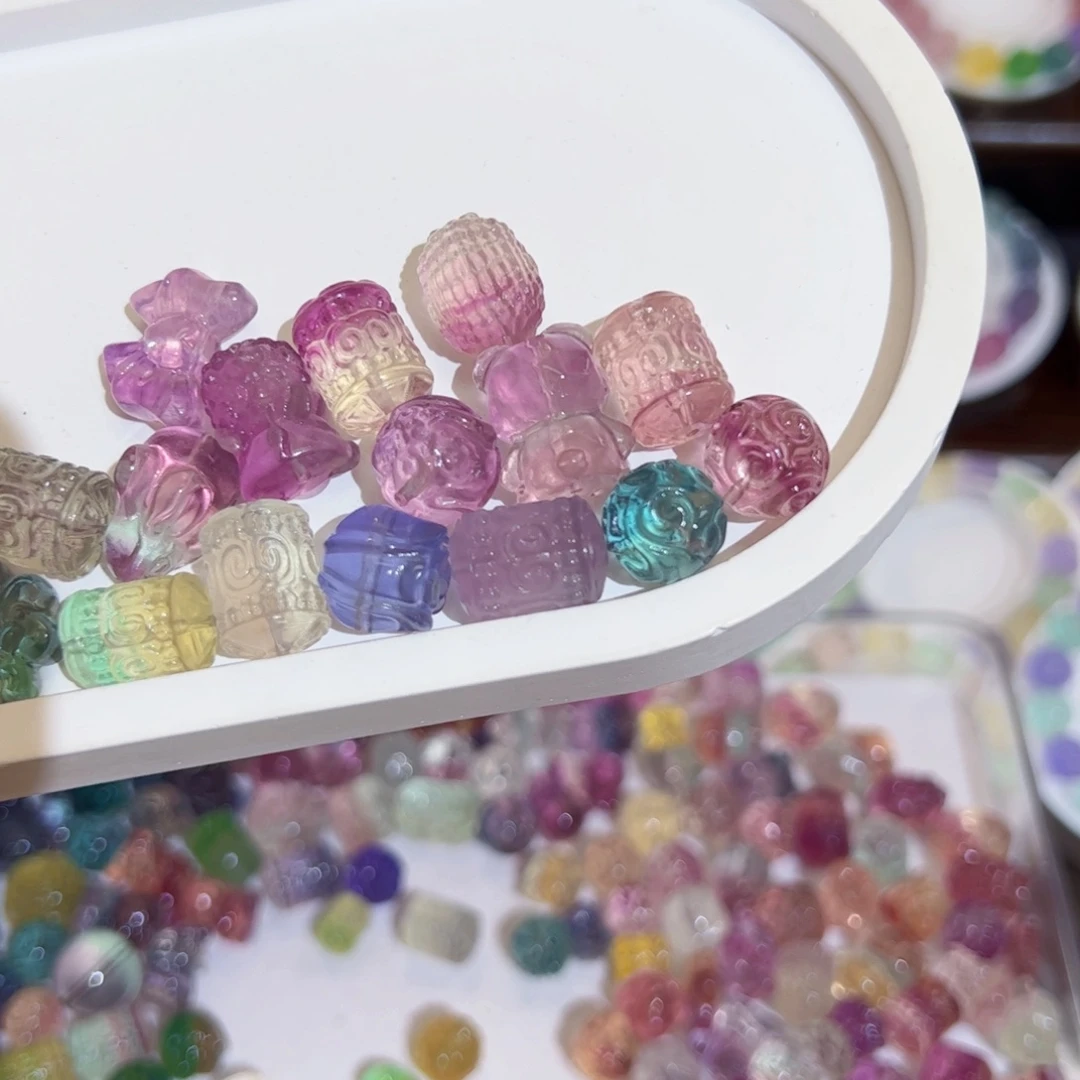 萤石手串未镶嵌橙*