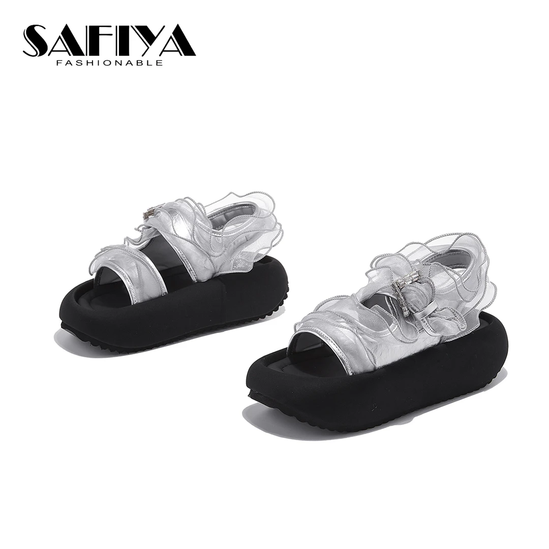 索菲娅Safiya2025夏季新款增高舒适时尚休闲时装凉鞋女SFD2115A09