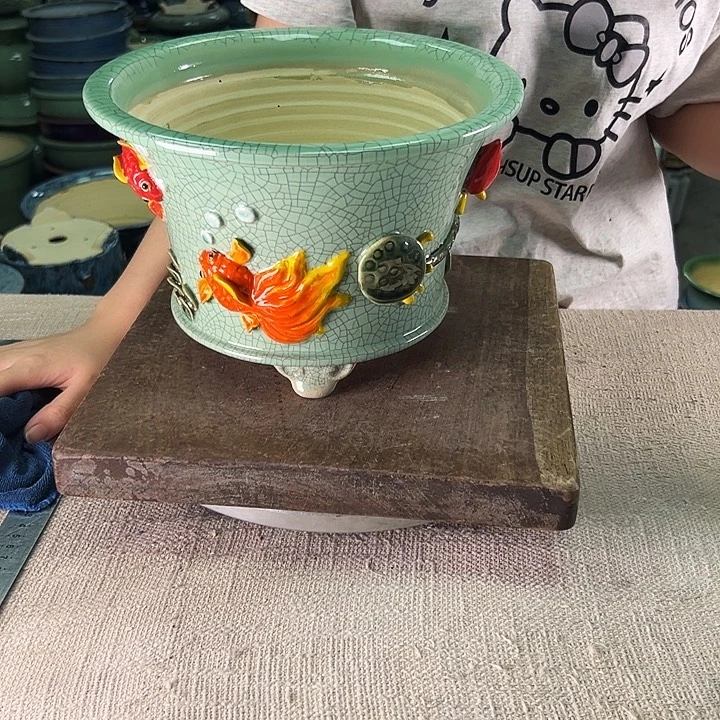 泳坤堂石湾盆陶瓷