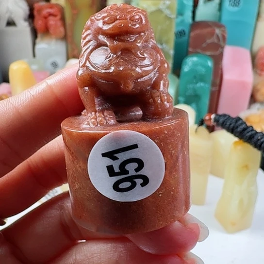 寿山石印石紫**心印石章料…..