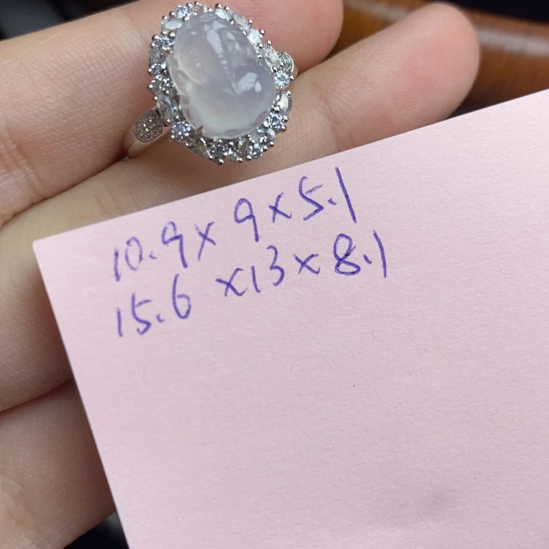 翡翠戒指18K金镶嵌j****a18Ｋ金貔貅戒指（不退换）