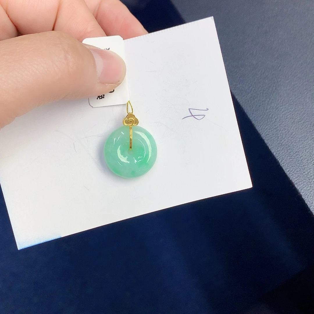 【闪购商品】翡翠颈饰18K金镶嵌00000000000