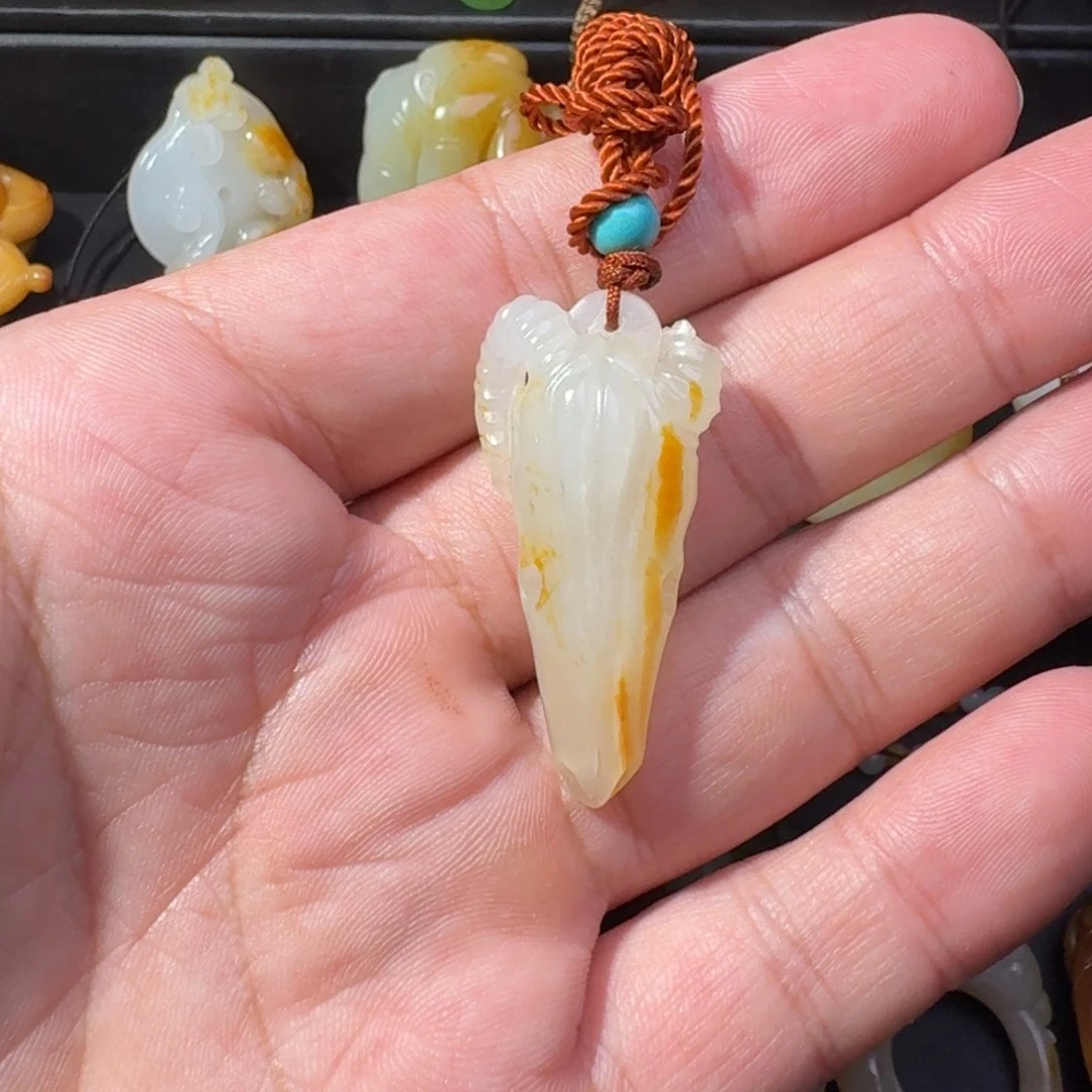 和田玉未镶嵌吊坠(不含链)