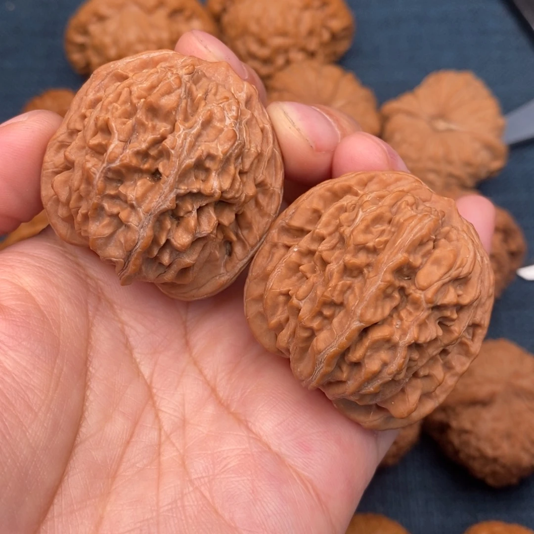 文玩核桃把件41精配无药汉高楼全品44克