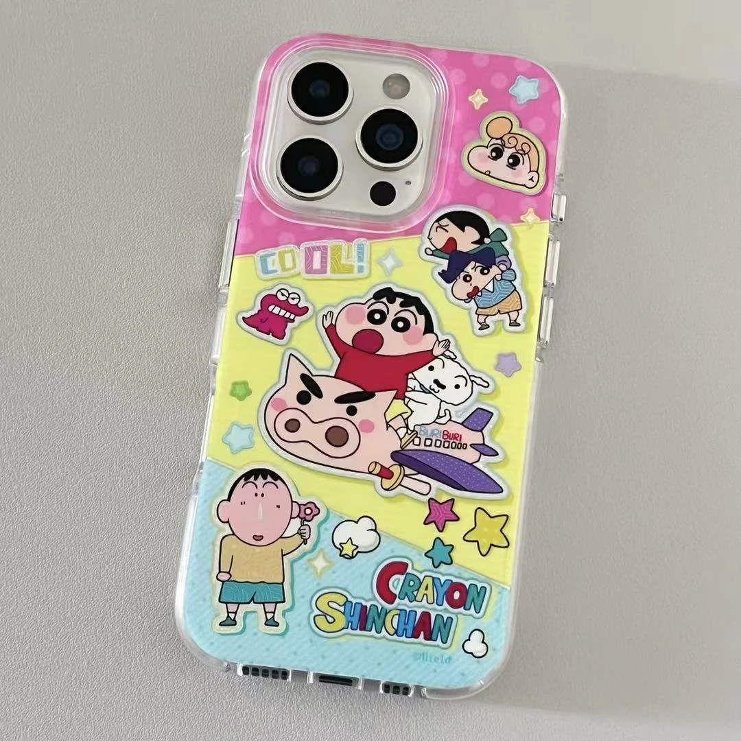 258K阿呆小新适用苹果iphone小米15promax防摔vivo华为oppo手机壳