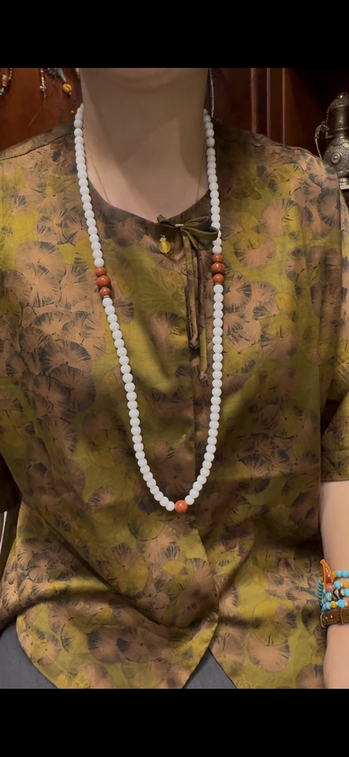 不锈钢手链 108颗藏传佛珠男女通