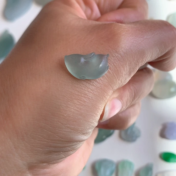 定制翡翠未镶嵌天然翡翠A货冰种小鹿