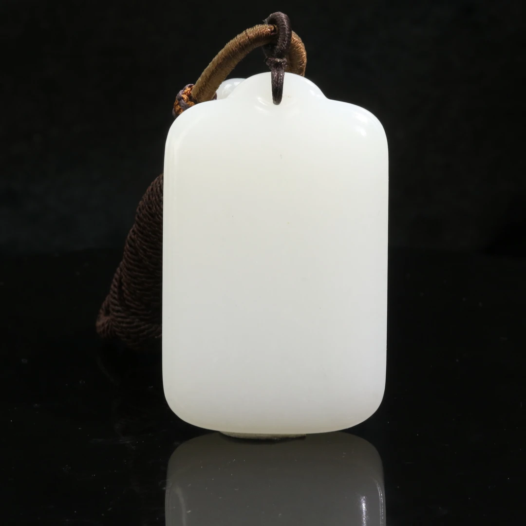 12和田玉羊脂白无事牌/301329保利厦门拍卖