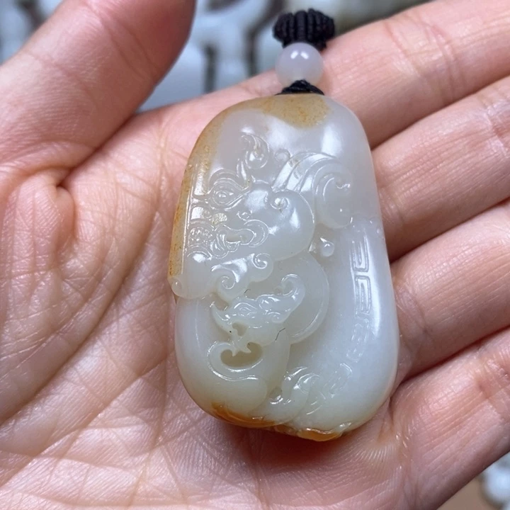 和田玉挂件未镶嵌雨****