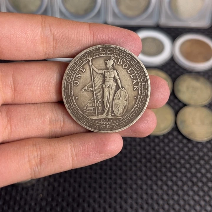 次***珠金属大头龙洋船洋工艺品