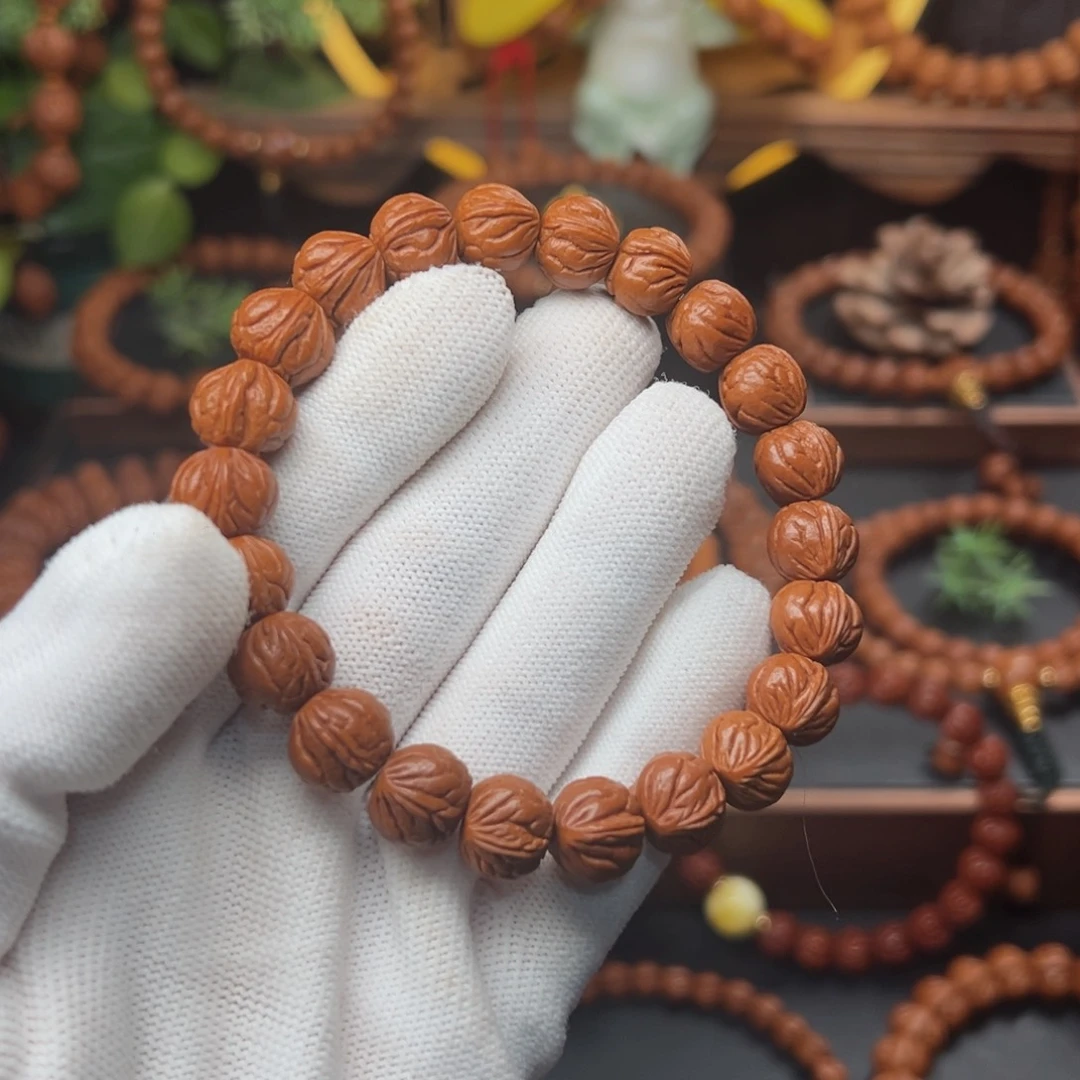 吊坠桃核1.2玉龙脊手串