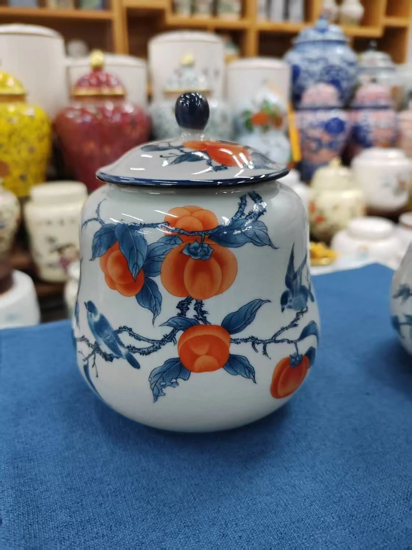 老陶泥复古茶叶罐高档