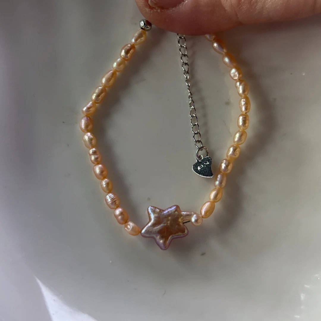 手绳合金淡水珍珠