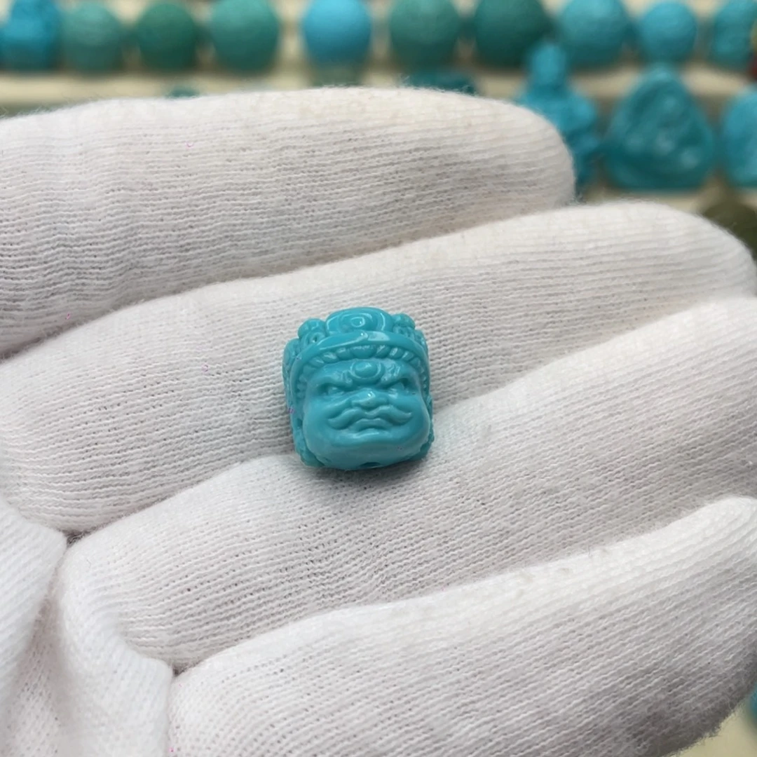 绿松石未镶嵌颈饰卡12.2-12.7-10.7