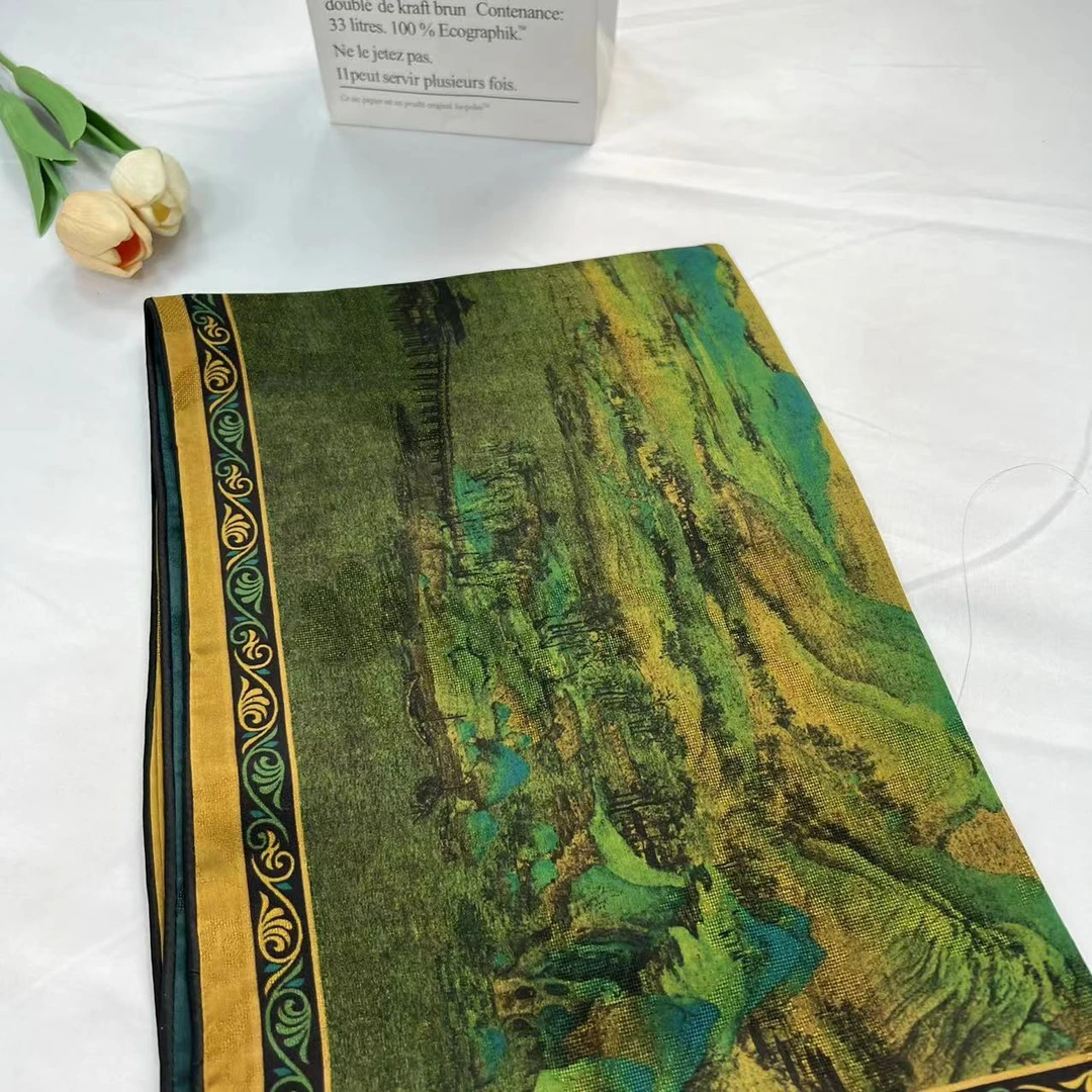 30姆米双面香云纱枕套-千山珍彩 78*54cm枕套