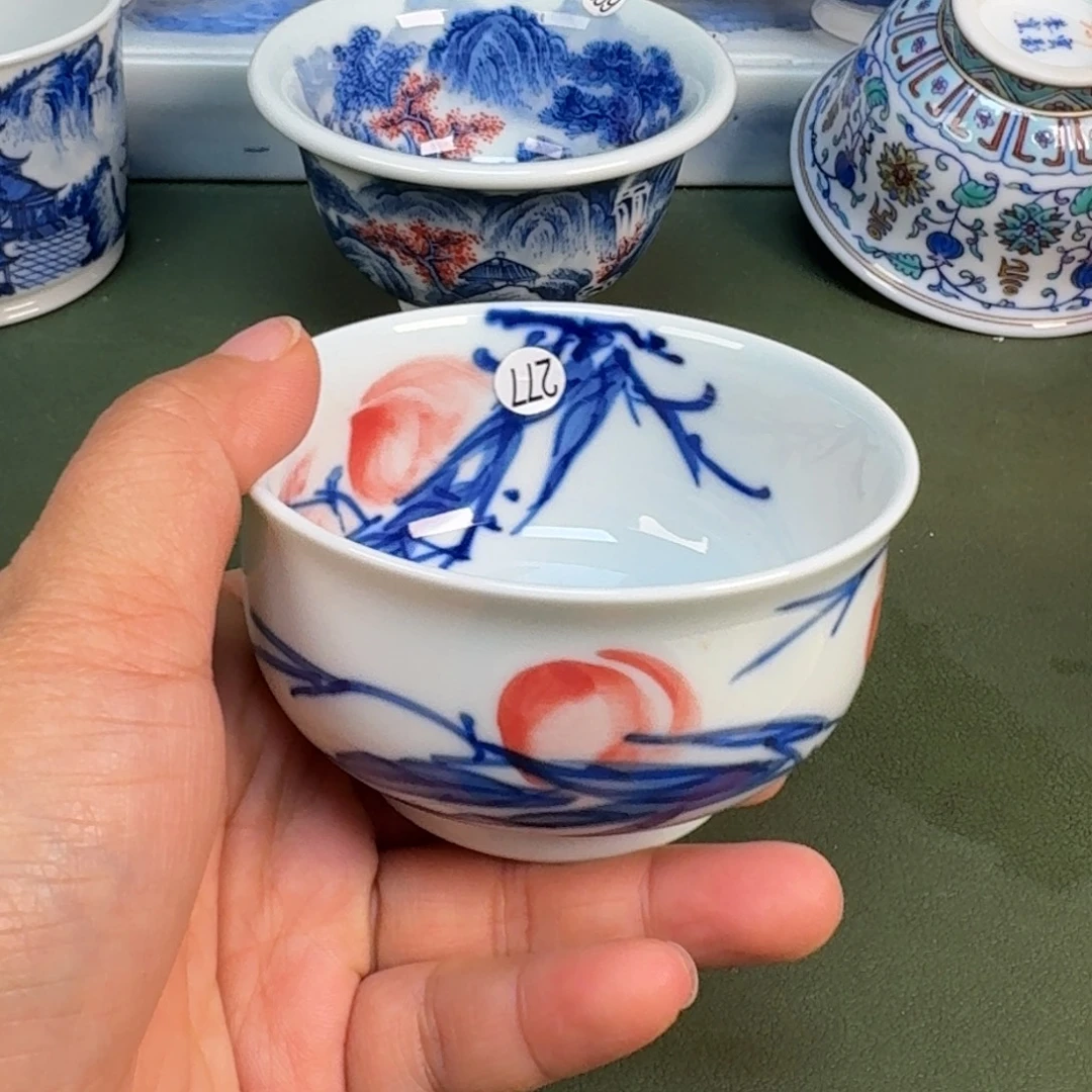 陶瓷景德镇纯手绘茶具圆圆277