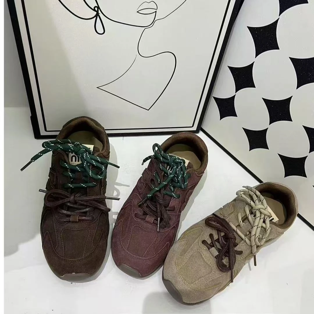 复古 百搭 时尚 休闲 软底 透气 单鞋 德训 女鞋5708